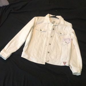 BNWT Guess 90’s Icon Jacket (White Denim)